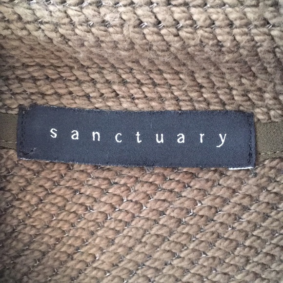 Olive Green Sanctuary Cowl Neck Sweater - Picture 6 of 8